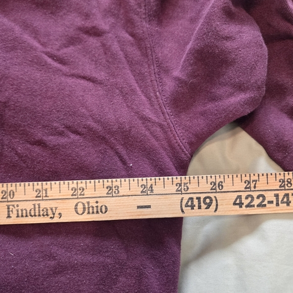 American Eagle Jegging Fit Burgundy Hoodie Sweater - Picture 4 of 6